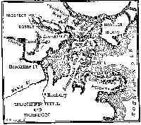 Map of Bunker Hill and Boston