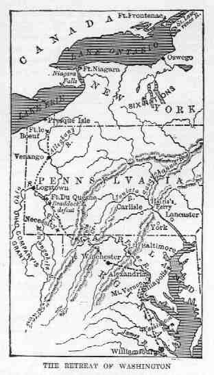 Map showing Early Settlements in Connecticut