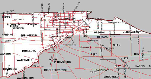 Lucas County Map