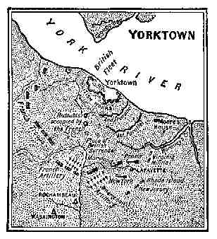 Map of Yorktown